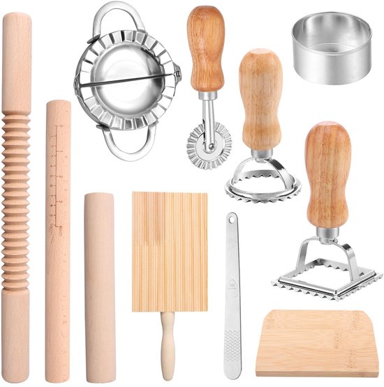 Omgoods - 11-delige Pastamaker Set voor Zelfgemaakte Pasta