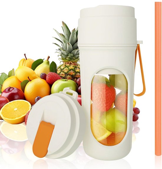 Omgoods - 450ml Draagbare Blender met 12 RVS Messen voor Shakes