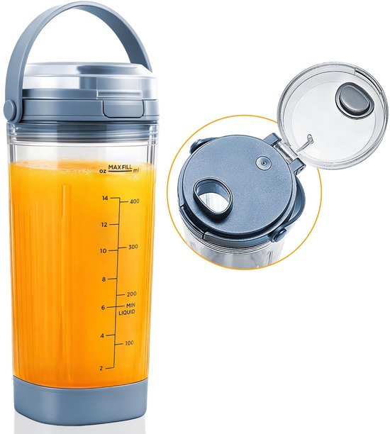Omgoods - Blenderbeker 18oz met Sip & Seal Deksel voor Diverse Ninja Modellen
