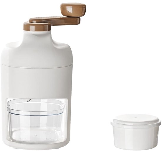 OmGoods - Dailygoody - IJs Schneider - Handmatige IJs Machine voor Cocktails - Wit - Ideaal voor Shakes en Dranken - Compact en Draagbaar - Geschikt voor Thuisg...