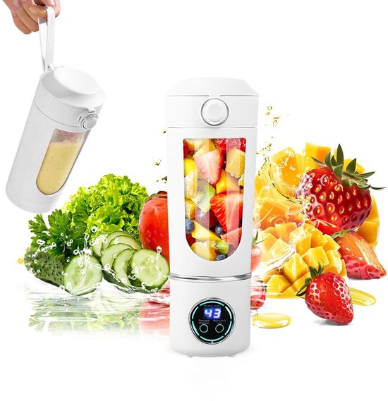 Omgoods - Draagbare Blender 700ML met RVS Messen voor Smoothies