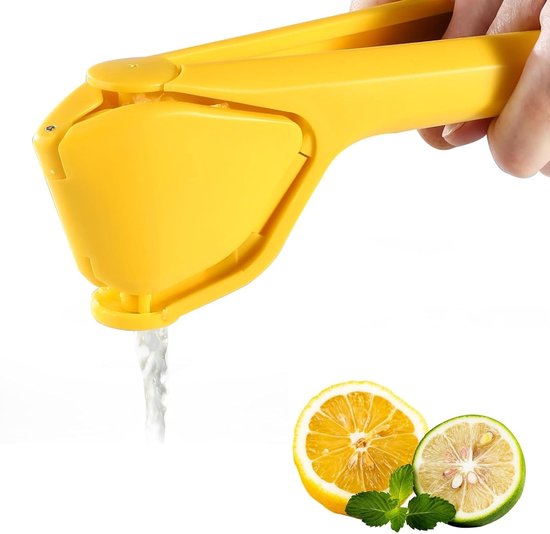 Omgoods - Handmatige Citruspers met Hefboom (BPA Vrij) voor Keuken en Bar (Geel)