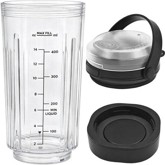 Omgoods - Mengbeker met vervangbare sipple voor draagbare blender