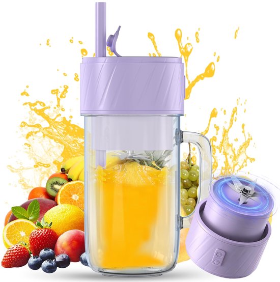 Omgoods - Mini Draagbare Blender voor Smoothies en Sap