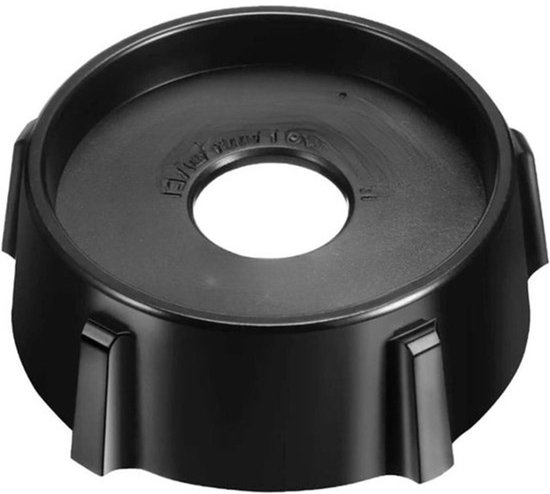 Onderdeel voor blender - Dop voor mixer - Voor keukenapparatuur - Roestvrij ontwerp - 7.5 cm - Zwart