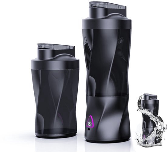 OnmiMartDraagbare mixer - Draadloze Blender- 6 Mesjes-6000mAh -Smoothie Maker - Juicer - XIP7 Waterdicht -360W Hoog vermogen- Slimme Batterijweergave-650ml - Zwart van OnmiMart