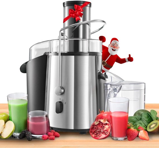 Ontsapper - Sapcentrifuge Voor Fruit En Groenten - Krachtig (850 W) Met 2 Snelheden - Centrifugale Sapcentrifuge Voor Sinaasappels En Citrusvruchten Voor Fruit En Groenten Wijde Opening - (75 Mm) - Antislipvoet van Merkloos