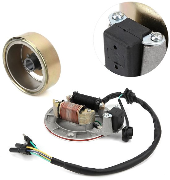 Ontstekingsstator, vliegwiel met 12V verlichting, spoel, reparatie, voor Lifan 50-125cc motor, pit dirtbike van MyMoto-Parts