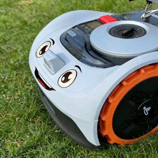 Oogstickers voor robotmaaier - Grasmaaier stickers, grappige oogstickers voor robotmaaier Navimow, Ecovacs Goat G1, Gardena enz.