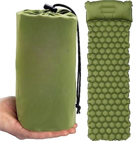 Opblaasbaar Matras Voor Eén Persoon - Inflatable Bed Voor Kamperen - Lichtgewicht En Comfortabel Voor Logeerpartijen Of Outdoor Avonturen van Lowander
