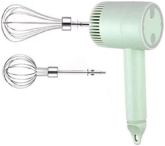 Oplaadbare Handmixer USB - Elektrisch Garde met 3 Snelheden voor Beslag, Pudding & Eieren van Merkloos