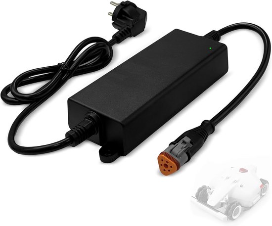 Oplaadkabel voor robotmaaier, 25,2 V, 7 A, vervangende voeding voor Mammotion LUBA 1 & LUBA 2 AWD laadstation (alleen voor driehoekige stekker), geschikt voor GQ150G-2520700-E4/VSK7LVTL (176,4 W)