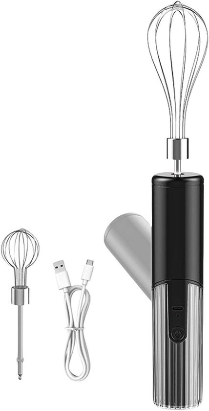 Opvouwbare Elektrische Mixer - Draagbare Keukenmixer - Beslag Mengen - 3 Snelheden - 19.5 cm - Zwart