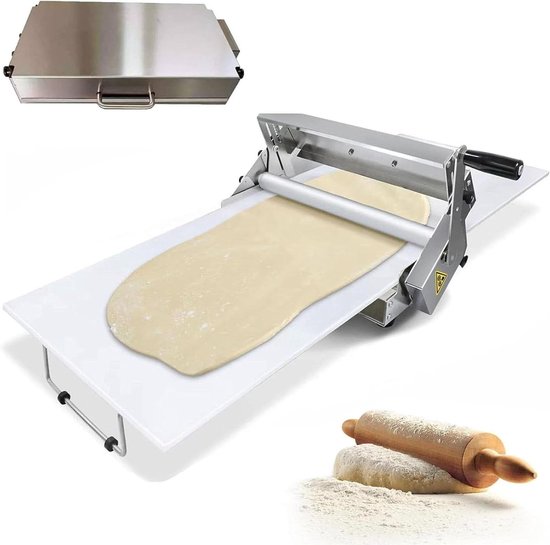 Opvouwbare Pastamachine - Deegroller Machine - Verse Pasta Maken - 56 Dikte Instellingen - 0-25 mm - Zilver