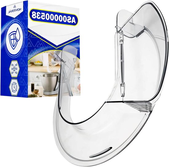 Opzetstuk Keukenmachine - Deksel met spatbord - Voedselbereiding - Originele code - 30 x 28 x 5 cm - Wit