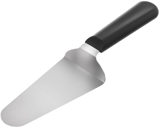 Orion - Roestvrijstalen Taartschep - Ergonomische Handgreep - Zilver en Zwart van Orion