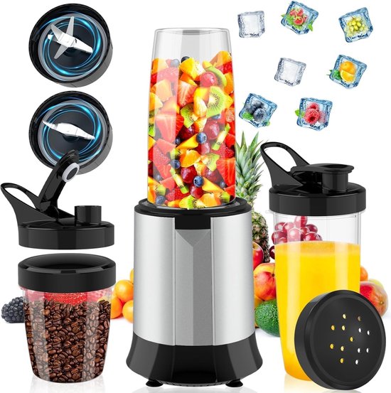 Orretti Smoothie Blender-1200W, Persoonlijke Blender voor Shakes en Smoothies - BPA-vrije Blender voor Smoothies - Krachtige Blender voor de Keuken, Sapjes, Babyvoeding van Orretti.