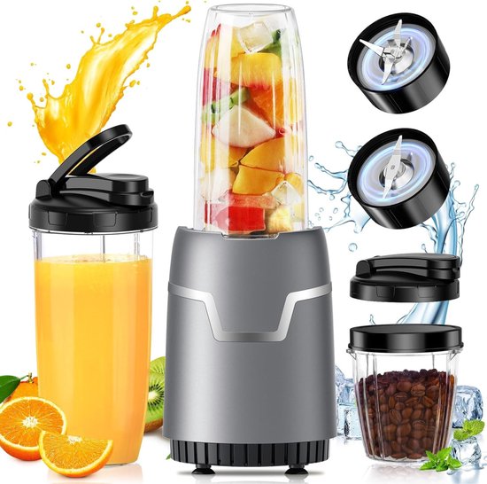Orretti Smoothie Blender- 800W, Persoonlijke Blender voor Shakes en Smoothies - BPA-vrije Blender voor Smoothies - Krachtige Blender voor de Keuken, Sapjes, Babyvoeding van Orretti.