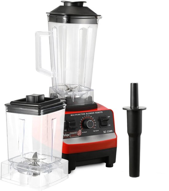 Paco Goederen® Blender - Smoothie Maker - Mixer Keukenmachine - 2000W - Krachtig en eenvoudig te reinigen van Merkloos