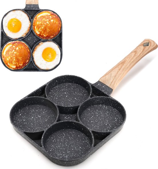 Pancake Pan - Omeletpan - eierpan - Anti aanbaklaag - PFAS vrij - pancake maker - Geschikt voor alle warmtebronnen - inductie pannen