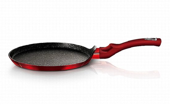 Pannenkoekenpan met marmeren coating, 25 cm, Burgundy Metallic Line