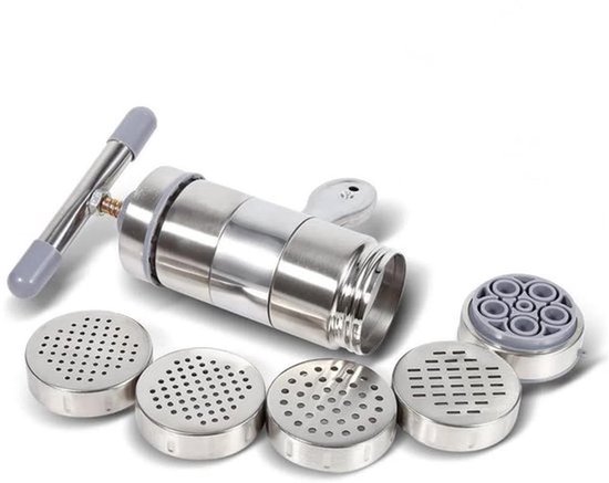 Passatelli - Elektrische Pasta Maker - Draagbaar - Roestvrij staal - Handbediend - Koken - Noedels maken