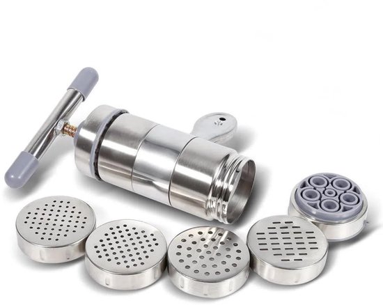 Passatelli - Elektrische Pasta Maker - Draagbaar - Roestvrij staal - Handbediend - Koken - Noedels maken