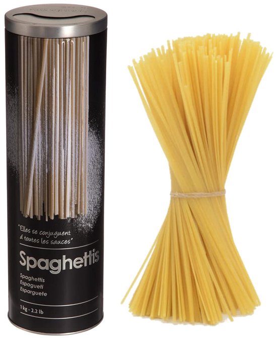 Pasta Box - Multifunctionele Opbergdoos voor Spaghetti - 27 cm - Zwart