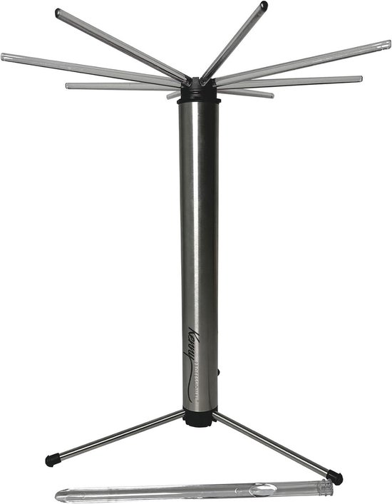 Pasta droger 43 cm - roestvrij staal - draaibaar - gelijkmatige droging - ShopVlot