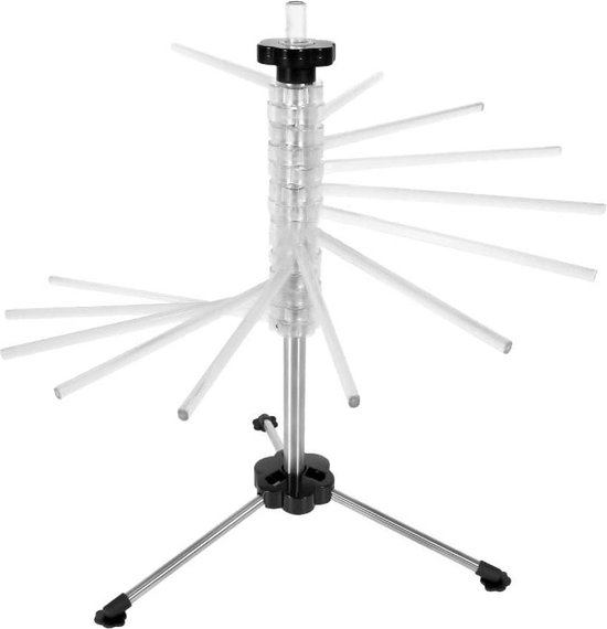Pasta Drying Rack Foldable Spaghetti Noodle Hanger Stand Household Kitchen Gadgets - Fresh Spaghetti Dryers (Transparent) pasta droogrek van Merkloos