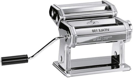 Pasta Machine for 7 Dough Thicknesses - Stainless Steel, Lasagna Plates, Tagliatelle Cutter, 3 Attachments - Motor Sold Separately van Imperia