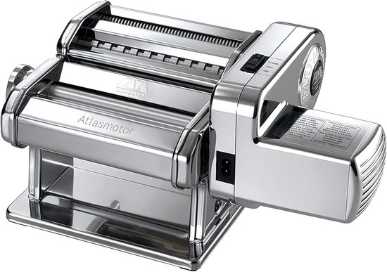 Pasta machine met motor voor verse pasta bereiding - verchroomd staal