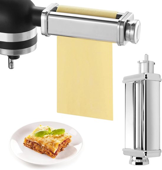 Pasta Machine van Roestvrij Staal met 8 Instelbare Dikte, Ideaal voor Thuisgebruik en Koken van Verse Pasta