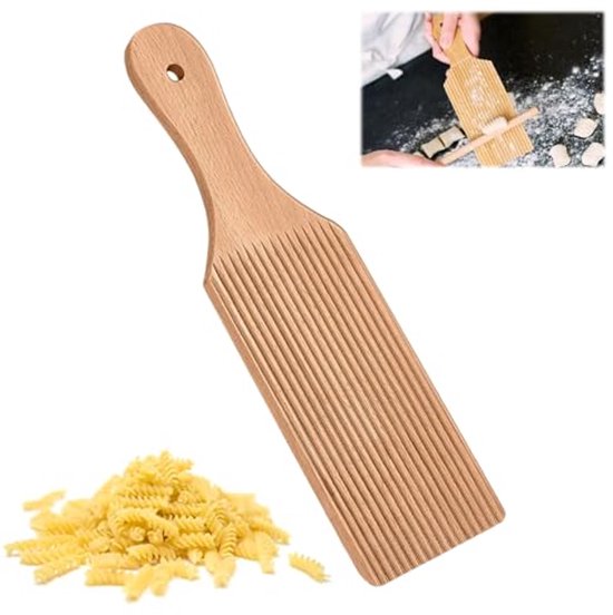 Pasta Maker Gnocchi Board voor het Maken van Vers Pasta met Houten Gnocchi Plank van Cosyres