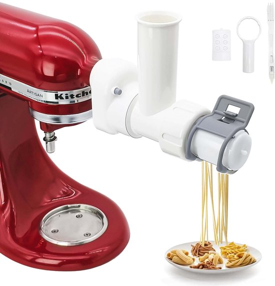 Pasta-opzetstuk - 6-in-1 Pasta-Noedelmaker - Compatibel met Keukenmixers van Merkloos