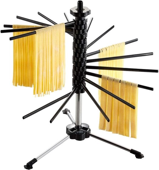 Pastadroger - Droogrek - Verse pasta drogen - 16 armen - 44 x 44 x 47 cm - Zilver