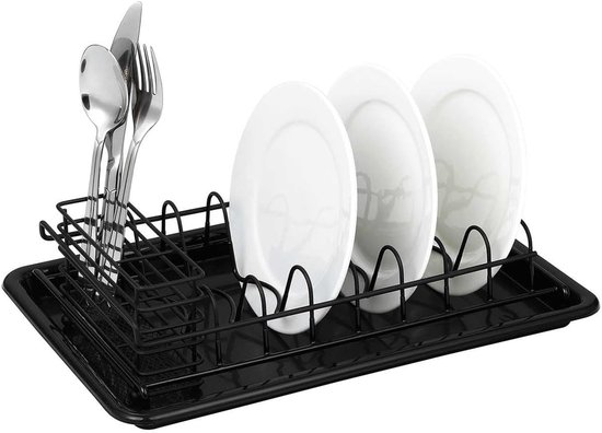 Pastadroger - Droogrek - Verse Pasta Maken - Stabiele Metalen Frame - 38 x 24.5 cm - Zwart