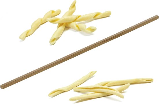 Pastahouder voor verse pasta 30 cm - messing - traditioneel - ideaal voor fusilli maken - SnelShoppen
