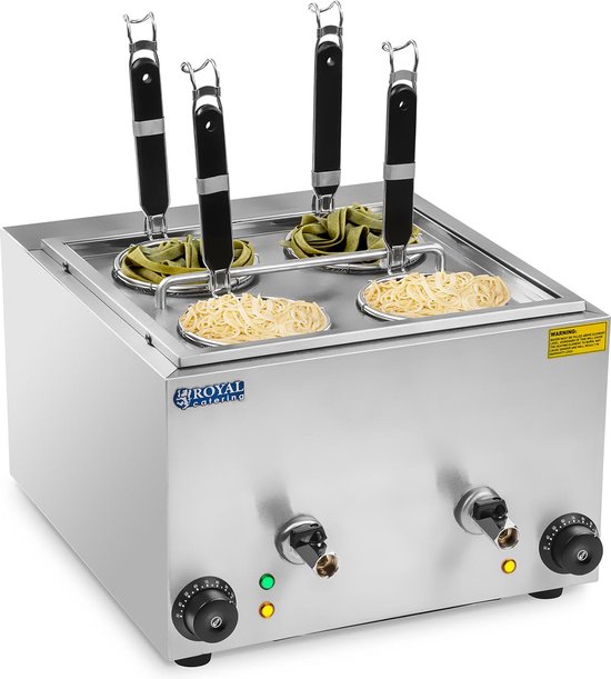 Pastakoker met 4 zeefmanden - Royal Catering