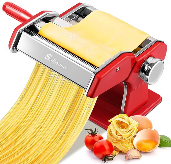 Pastamachine - 3-in-1 - 9 dikte-instellingen - 2 breedtesnijders