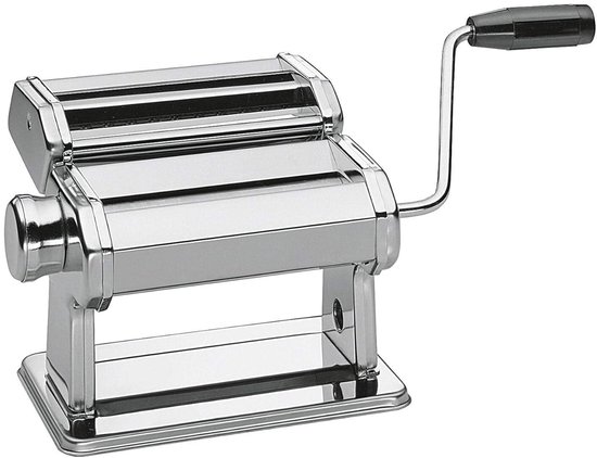 Pastamachine Compack - Deegmaker Keuken - Verse Pasta Maken - Handmatig Bedienbaar - 19 x 13 x 13 cm - Zilver