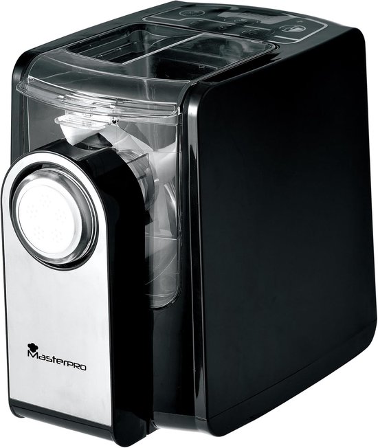 Pastamachine - Deegmaker - Verse Pasta Maken - Aluminium Constructie - 30x18x26 cm - Zwart van Merkloos