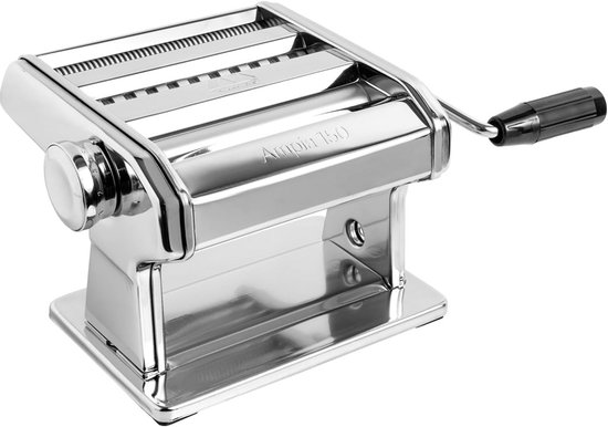 Pastamachine - Deegroller - Verse Pasta Maken - 10 Dikte Instellingen - 15 cm Breed - Zilver