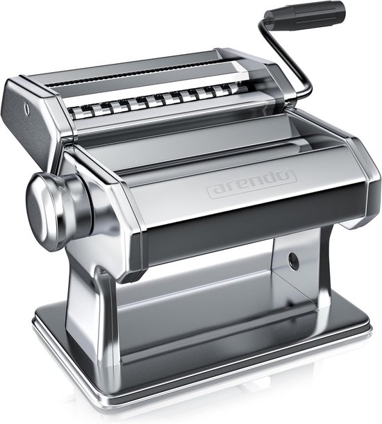 Pastamachine Handmatig - Deegmaker Keuken - Zelf Pasta Maken - 7 Dikte Niveaus - 20 cm Breed - Zilver