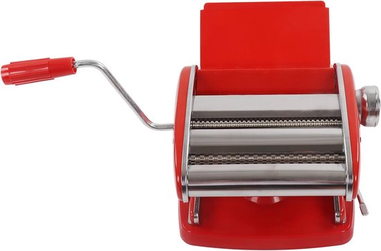Pastamachine Handmatig - Noedelmaker Keuken - Verse Pasta Maken - Zuignap Bevestiging - 2 Messen - Zilver
