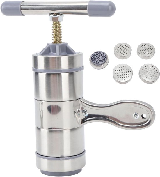 Pastamachine Handmatig - Noodle Maker - Verse Pasta Maken - Roestvrij Staal - 633 Gram van Merkloos