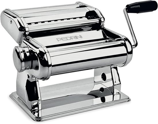 Pastamachine Handmatig - Pastamaker Staal - Zelf Pasta Maken - 9 Dikte Instellingen - 140 mm Bladbreedte - Metaal