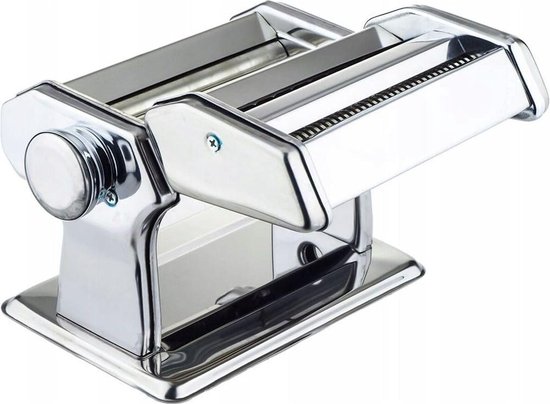 Pastamachine handmatige verse roestvrij staal 8 dikte-instellingen ravioli-opzetstuk eenvoudige bediening voor thuis lasagne spaghetti pasta. van Merkloos