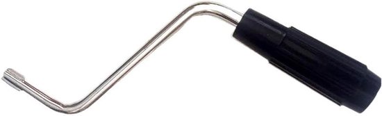 Pastamachine Handvat - Deegroller Hendel - Zelf Pasta Maken - Ergonomische Grip - 8 cm - Zilverkleurig
