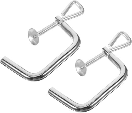 Pastamachine Klem - Bevestigingsonderdeel - Zelf Pasta Maken - Universeel Ontwerp - 6 x 3 x 0.4 Inch - Zilver